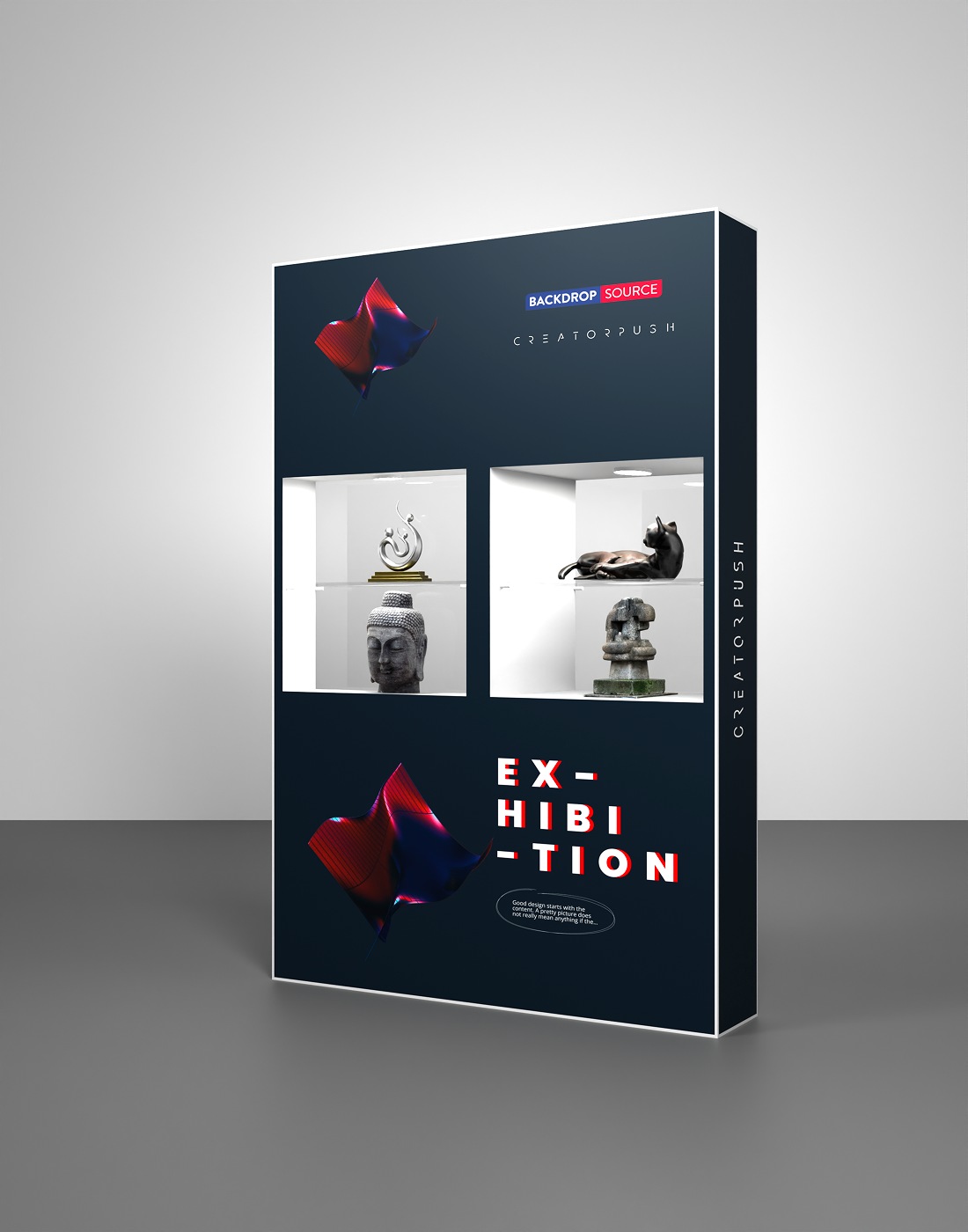 SEG Popup - Interne vitrine met verzonken LED-ring