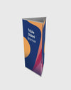 Tri-banner 3-zijdige driehoekige bannerdisplaystandaard