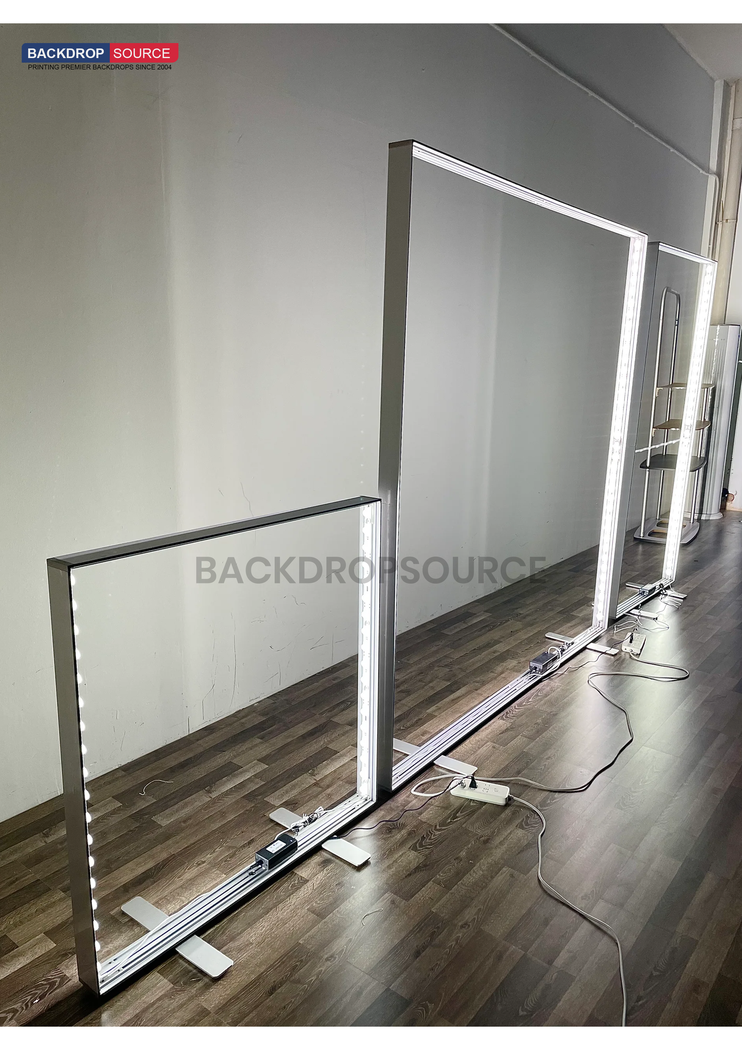 SEG Frameloze stoffen LED-lichtbakdisplay - 1 m B x 2 m H