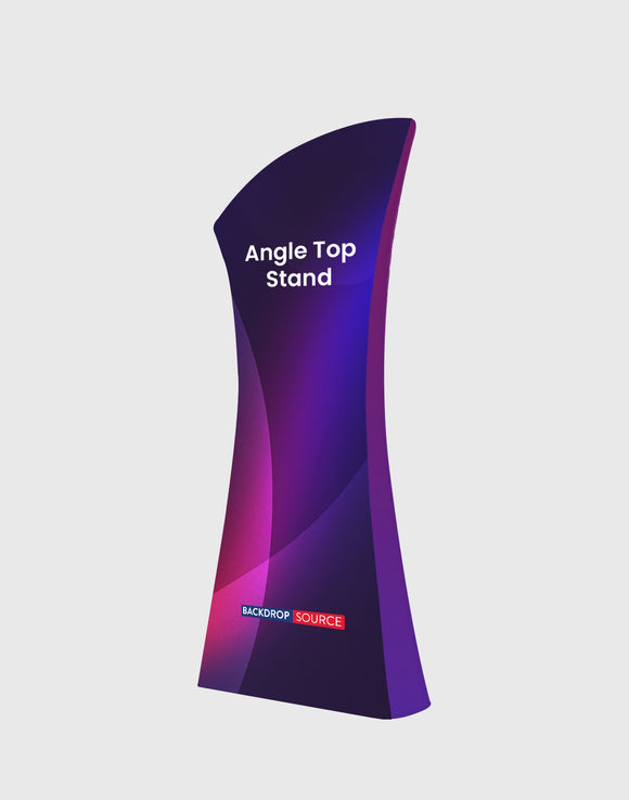 Schuine stoffen bannerstandaard