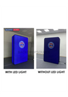 3D-stof LED-achtergrondverlichte muur