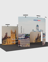 Draagbare tentoonstellingsdisplay 3m x 6m - Model 6