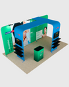 Draagbare tentoonstellingsdisplay 3m x 6m - Model 11