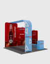 Draagbare tentoonstellingsdisplay 3m x 3m - Model 15