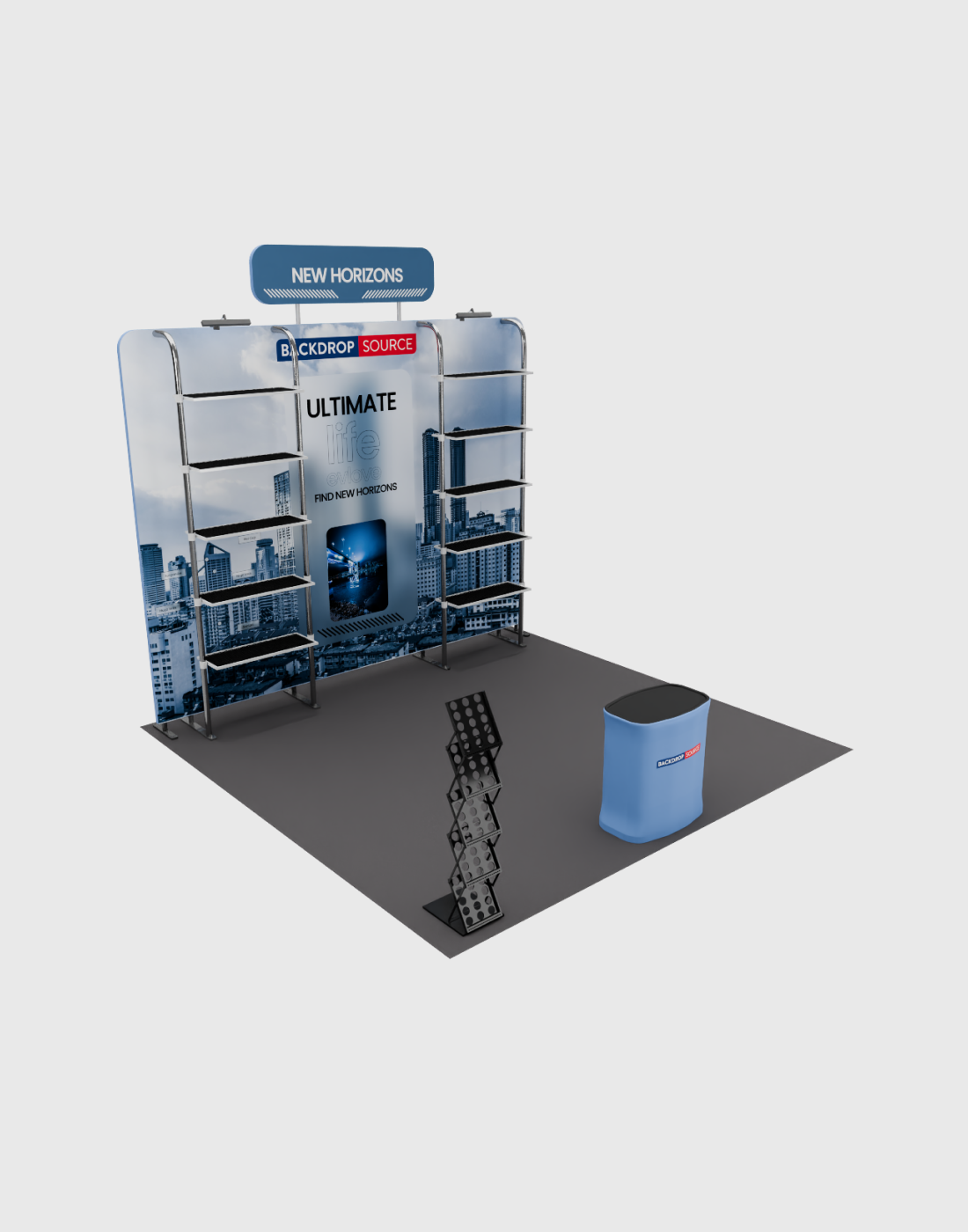 Portable Exhibit Display 3m x 3m - Model 28