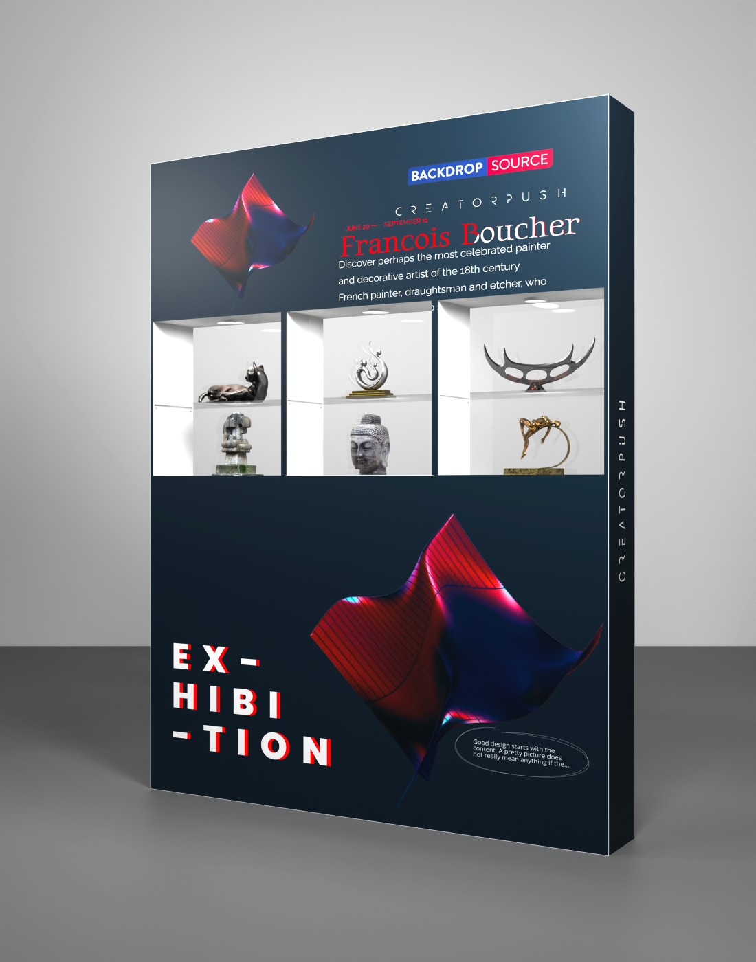 SEG Popup - Interne vitrine met verzonken LED-ring