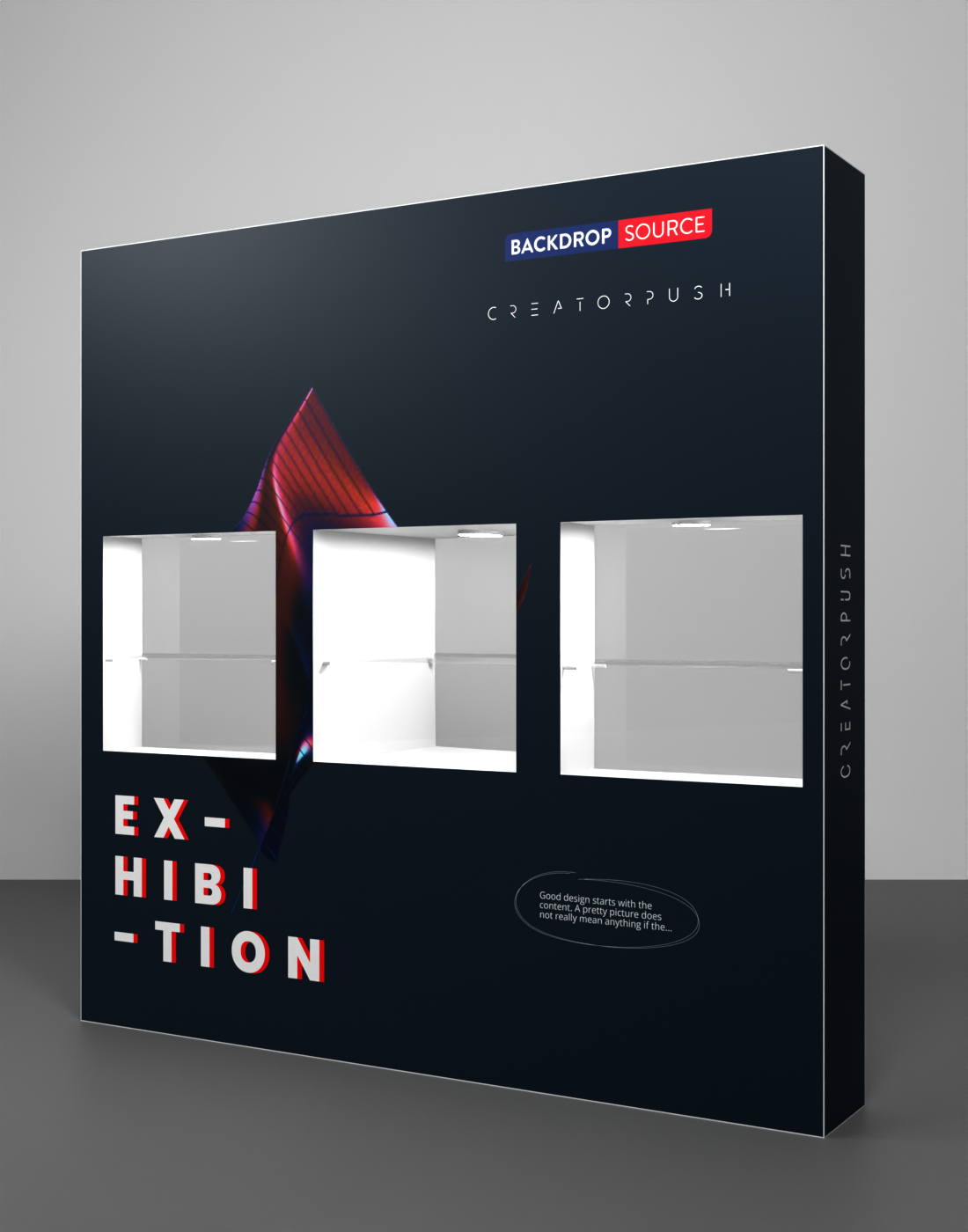 SEG Popup - Interne vitrine met verzonken LED-ring