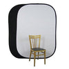 Opvouwbare zwart-witte pop-upachtergrond (1,5 m x 2,1 m)