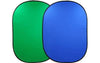 Omkeerbare Chromakey Groen en Blauw Pop-up Achtergrond 1,5m x 2,1m