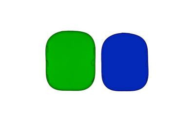 Omkeerbare Chromakey Groen en Blauw Pop-up Achtergrond 1,5m x 2,1m