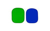 Omkeerbare Chromakey Groen en Blauw Pop-up Achtergrond 1,5m x 2,1m