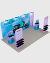 Draagbare tentoonstellingsdisplay 3m x 6m - Model 14
