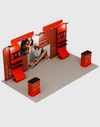 Draagbare tentoonstellingsdisplay 3m x 6m - Model 12