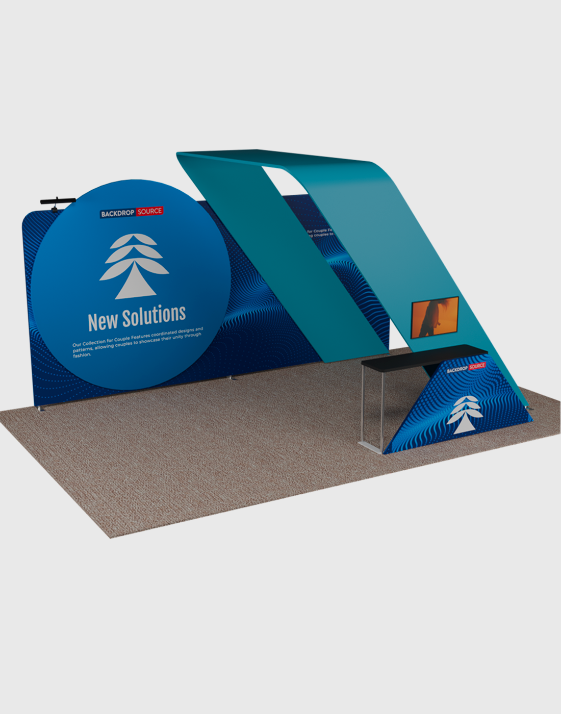 Draagbare tentoonstellingsdisplay 6m x 3m - Model 18