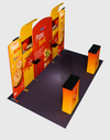 Draagbare tentoonstellingsdisplay 3m x 6m - Model 10