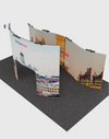 Draagbare tentoonstellingsdisplay 3m x 6m - Model 6