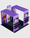 Draagbare tentoonstellingsdisplay 3m x 3m - Model 35