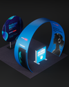 Draagbare tentoonstellingsdisplay 3m x 3m - Model 33