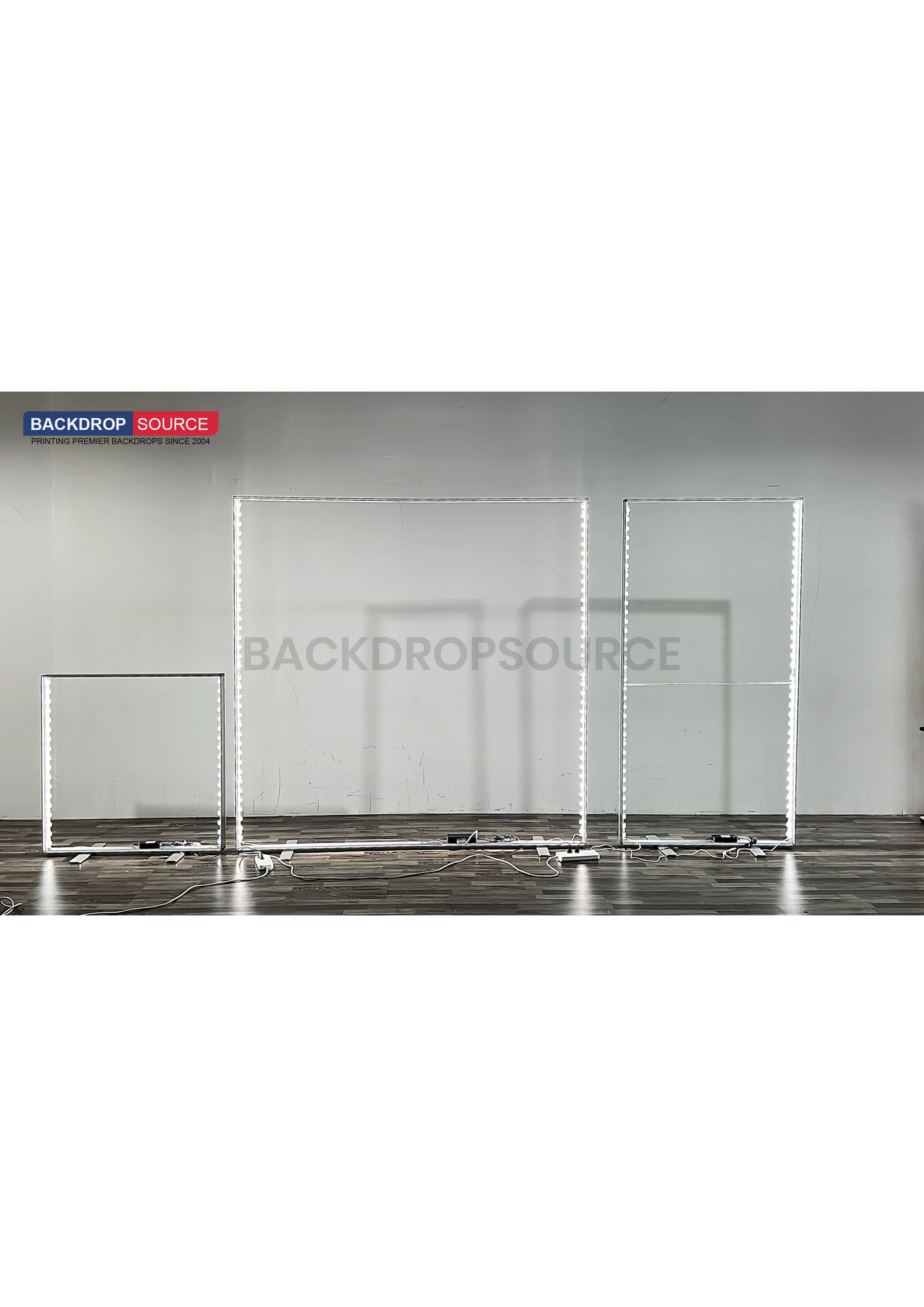 SEG Frameloze stoffen LED-lichtbakdisplay - 1,2 m B x 2 m H