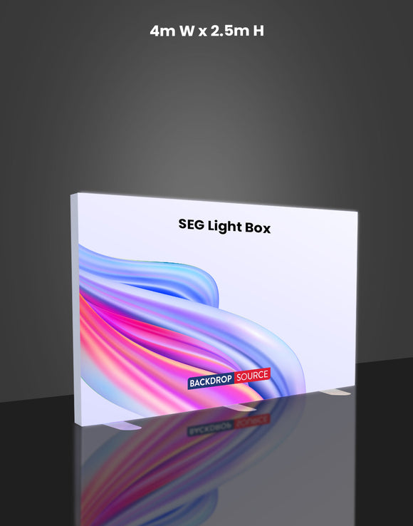 SEG Frameless  Fabric LED Light Box Display - 4m W x 2.5m H