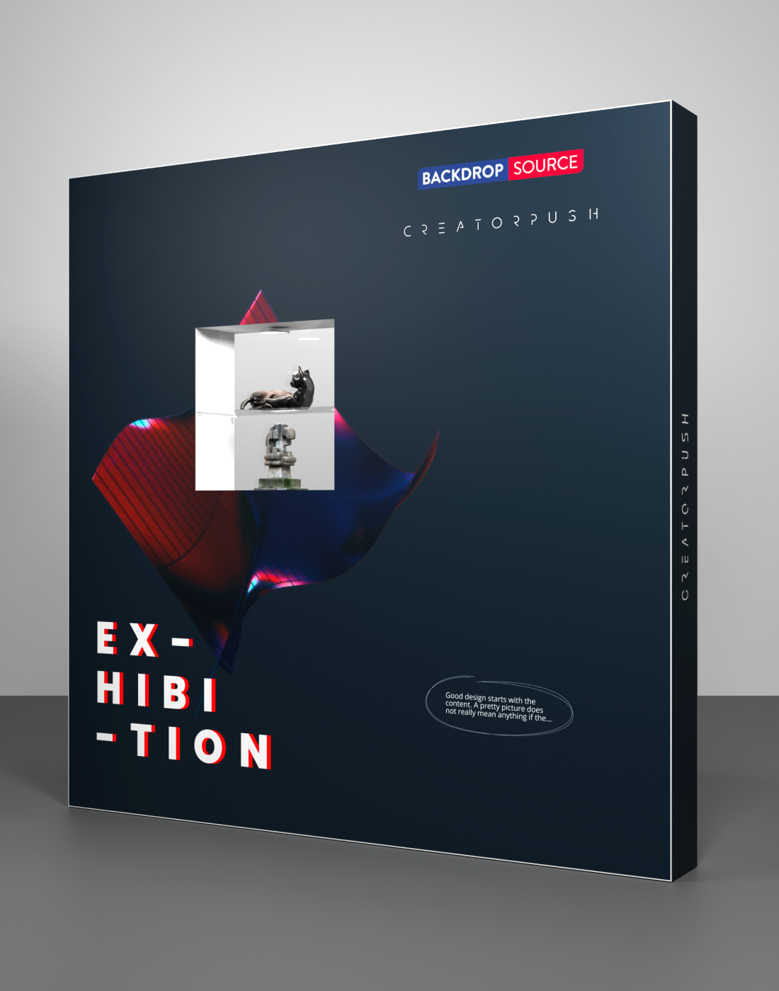SEG Popup - Interne vitrine met verzonken LED-ring
