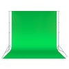6 m B x 6 m H Solid Chroma Green Achtergrond met een standaard
