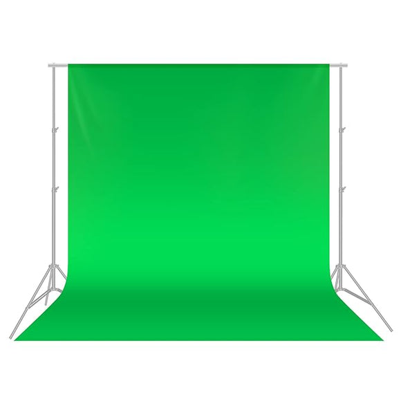 6 m B x 6 m H Solid Chroma Green Achtergrond met een standaard