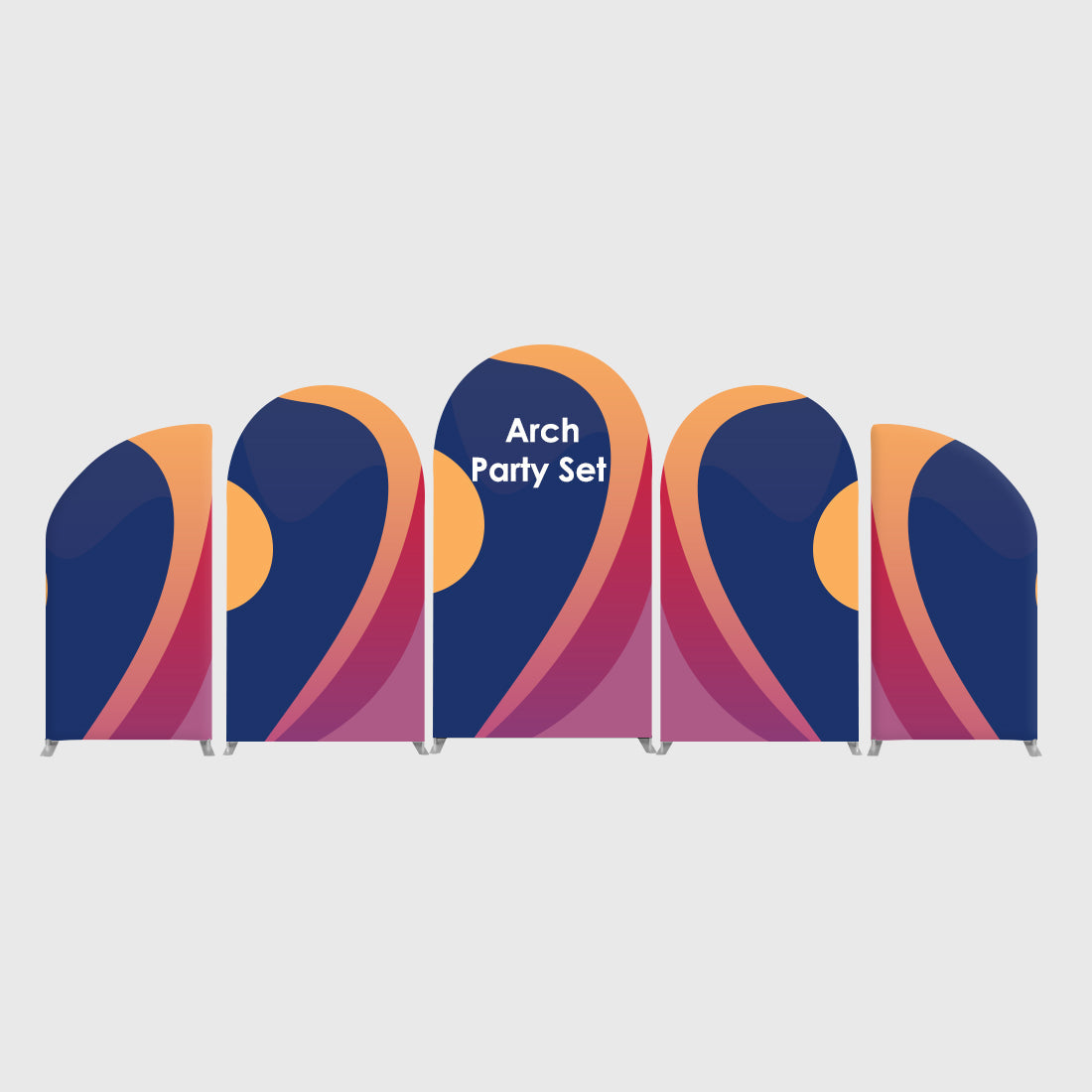 Arch Party Sets - 5 muren met sokkel