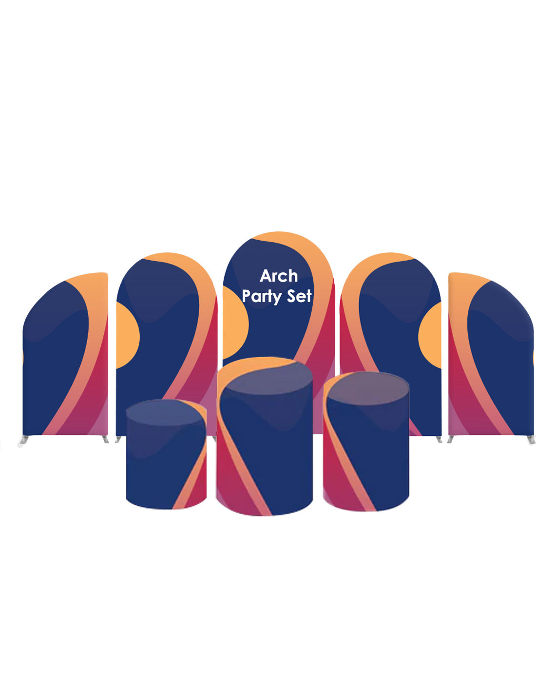 Arch Party Sets - 5 muren met sokkel