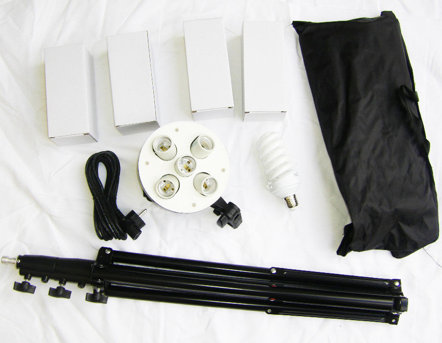 5 lampen 35" achthoekige softbox 30W fluorescentielamp 725W lichtapparatuur