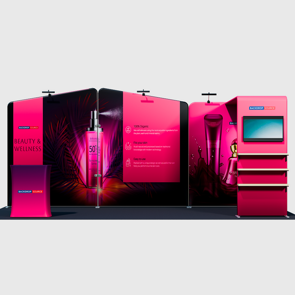 Draagbare tentoonstellingsdisplay 3m x 6m - Model 18