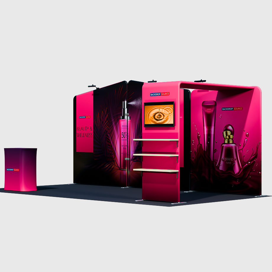 Draagbare tentoonstellingsdisplay 3m x 6m - Model 18