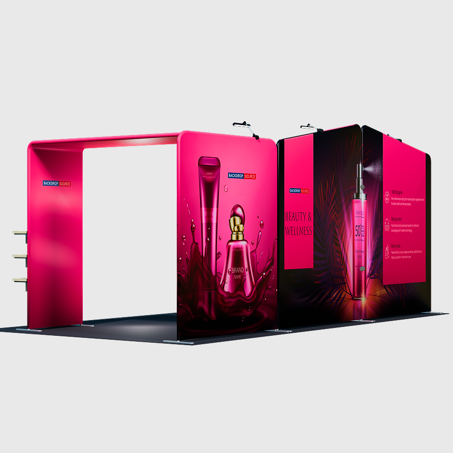 Draagbare tentoonstellingsdisplay 3m x 6m - Model 18