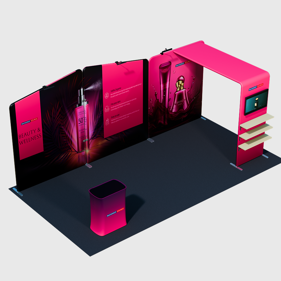 Draagbare tentoonstellingsdisplay 3m x 6m - Model 18