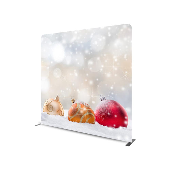 Abstracte kerstfotografie RECHTE SPANNING STOF MEDIA WAND