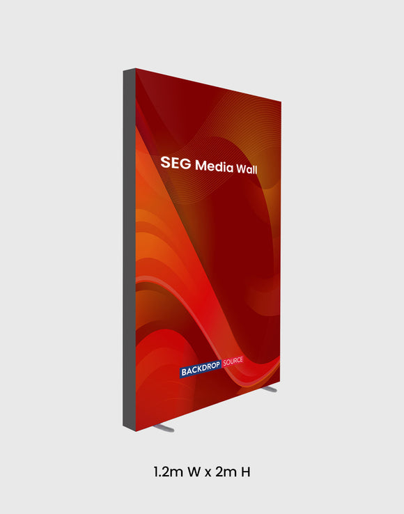 SEG Fabric Media Wall - 1,2 m x 2 m