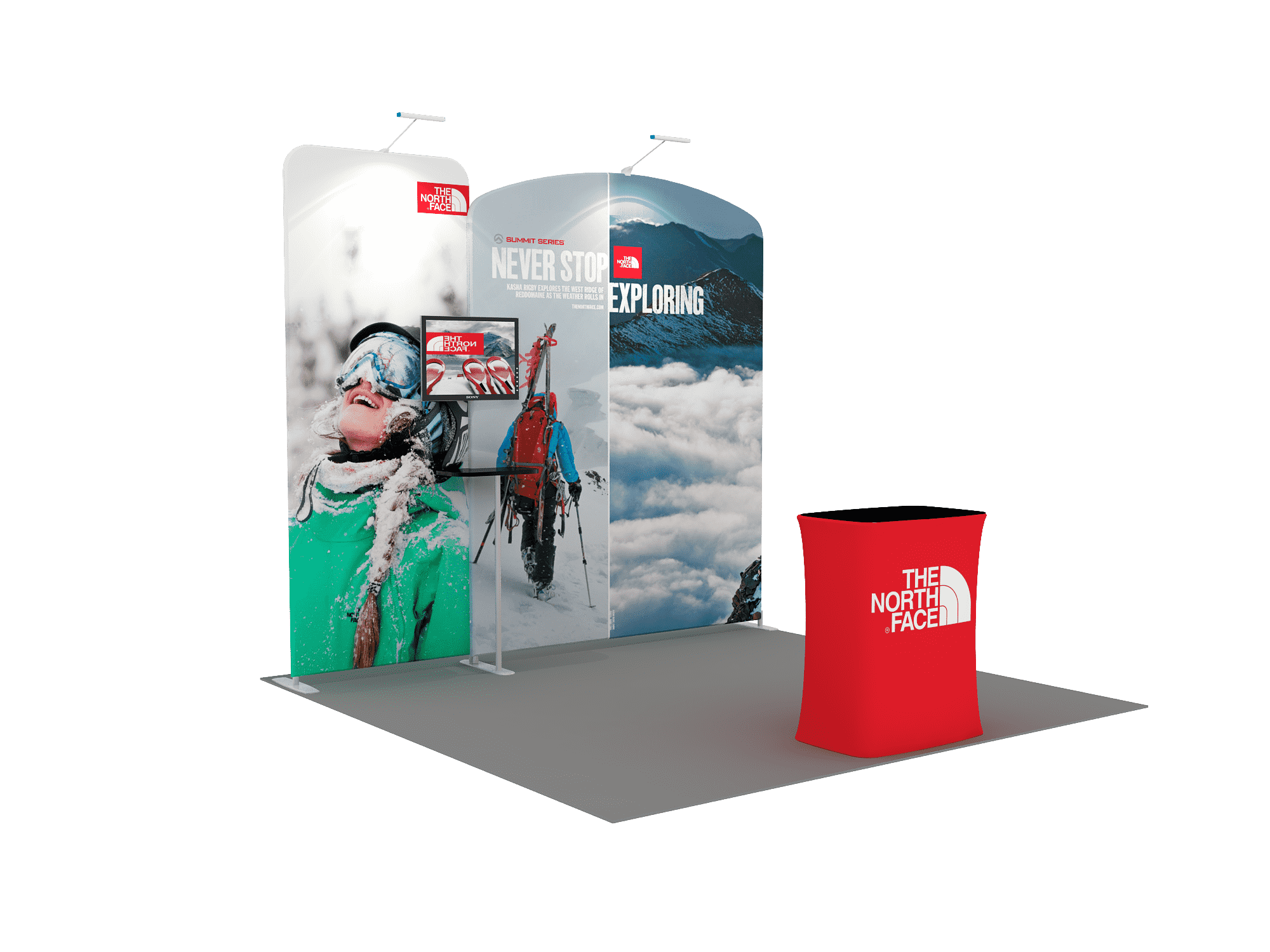 Draagbare tentoonstellingsdisplay 3m x 3m - Model 2
