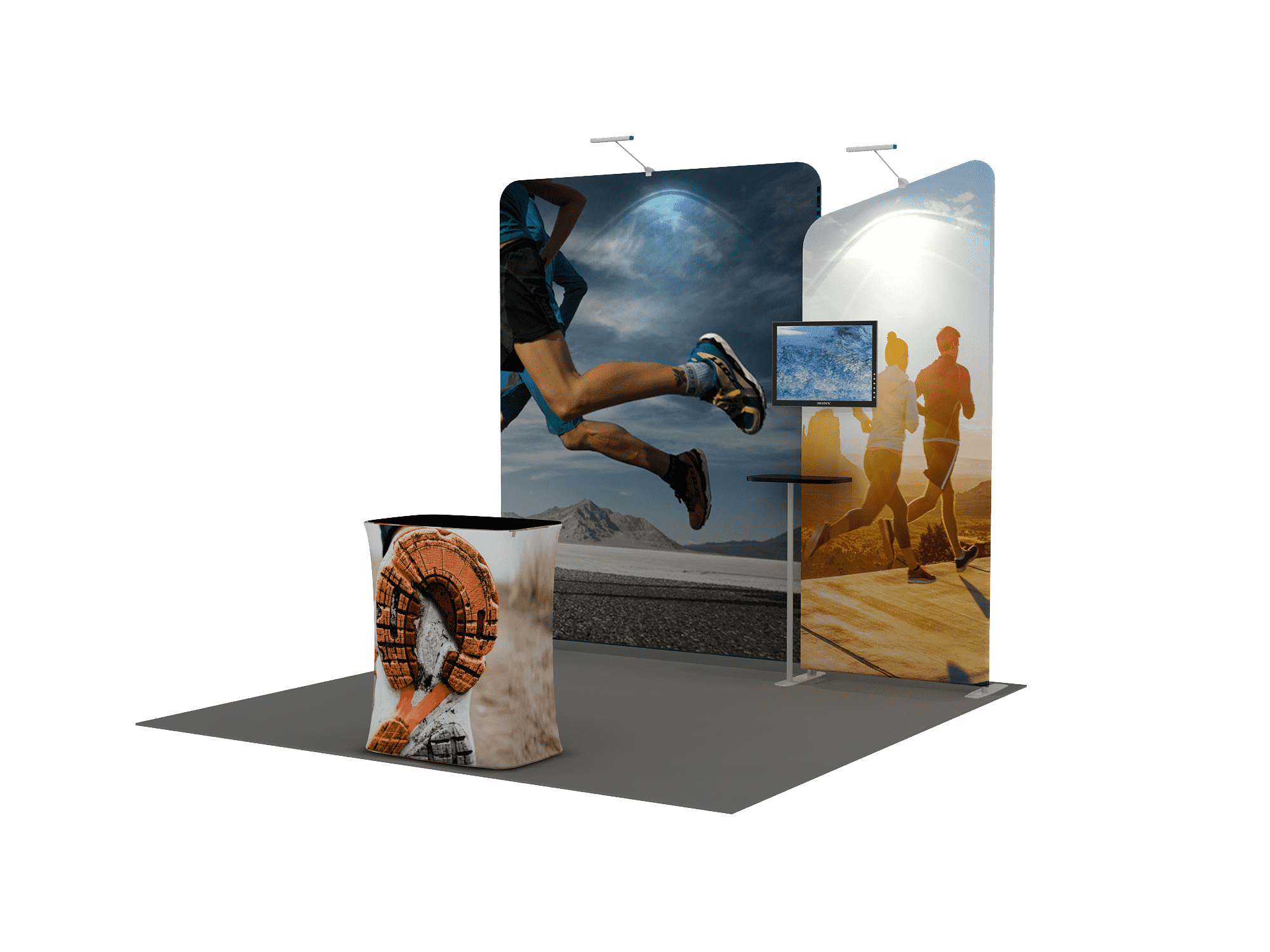 Draagbare tentoonstellingsdisplay 3m x 3m - Model 3