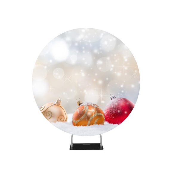 Abstracte kerstfotografie achtergrond cirkel achtergrondstandaard