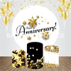 Jubileumfeest ronde achtergrondset