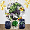 Avengers Hulk Event Party Ronde Achtergrondset