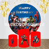 Captain America Event Party Ronde Achtergrondset