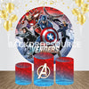 Avengers Captain America Event Party Ronde Achtergrondset