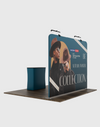 3m x 3m rechte Exhibit Pro 3-in-1 displaykit met Illume-verlichting