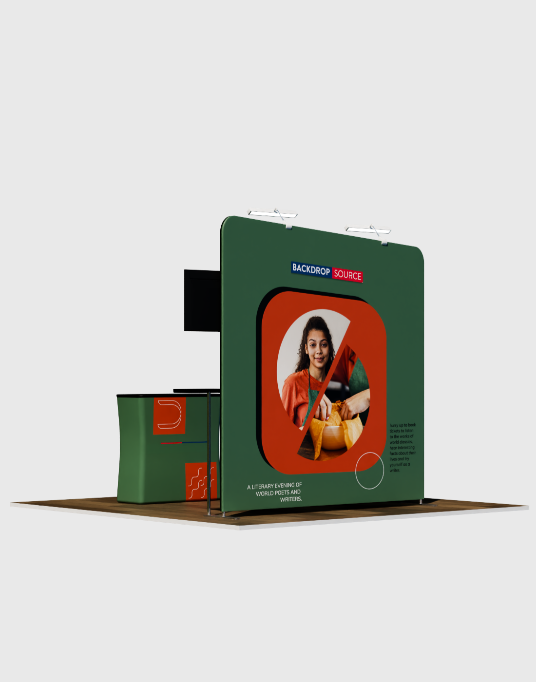 Draagbare tentoonstellingsdisplay 3m x 3m - Model 9