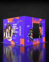 Opvouwbare SEG-tentoonstellingsdisplay met achtergrondverlichting - Model 12