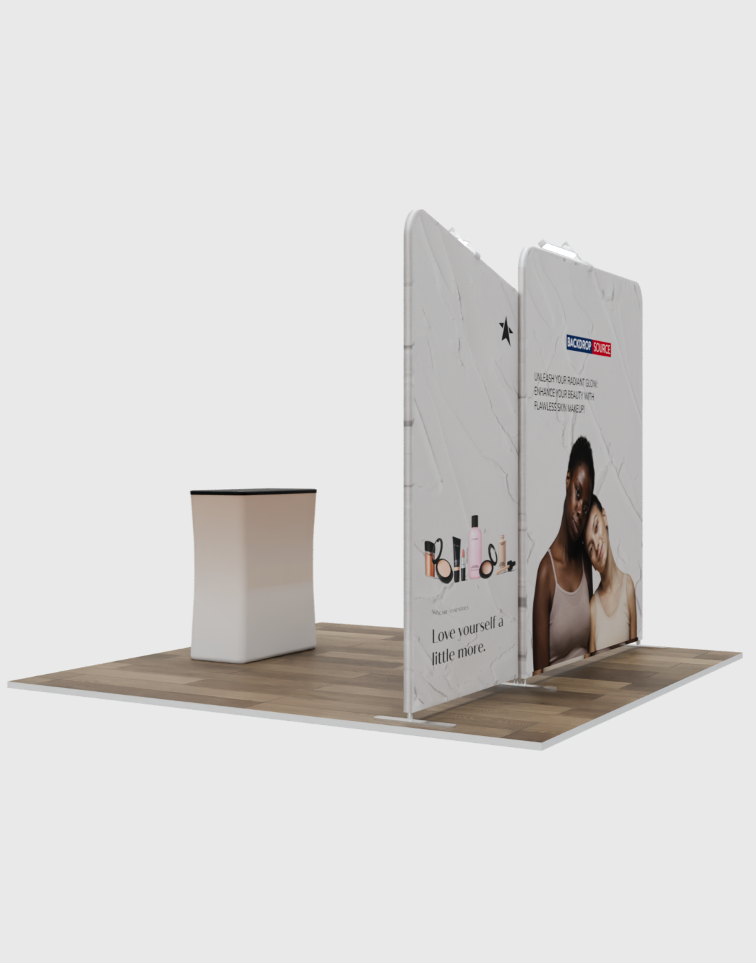 Draagbare tentoonstellingsdisplay 3m x 3m - Model 3
