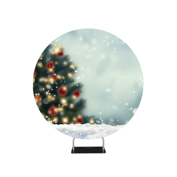 Vage kerstboom achtergrond cirkel achtergrond standaard