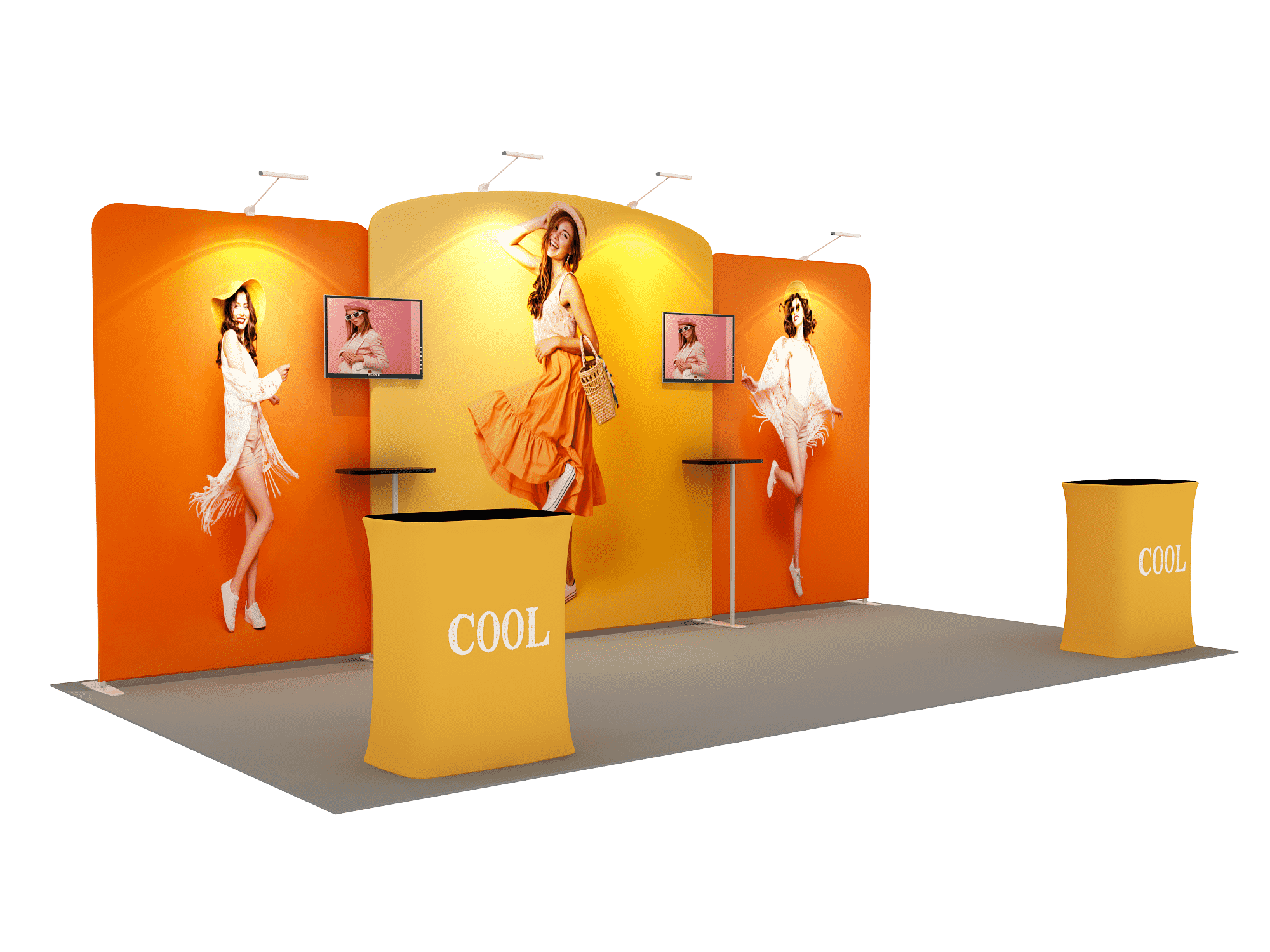 Draagbare tentoonstellingsdisplay 6m x 3m - Model 7