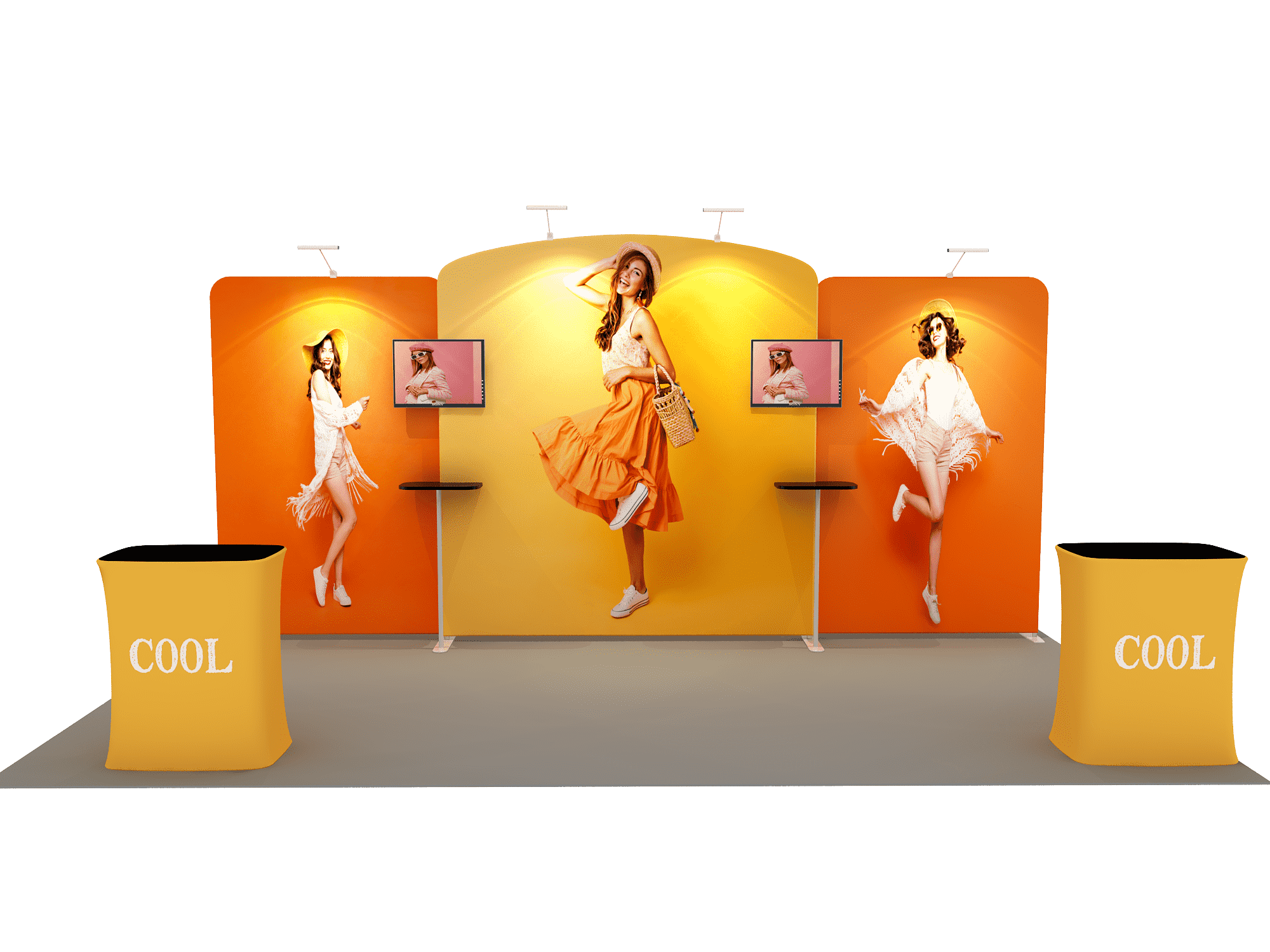 Draagbare tentoonstellingsdisplay 6m x 3m - Model 7